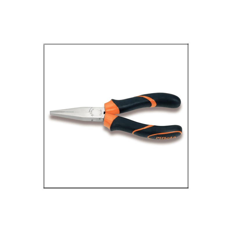 Плоскогубцы с насечкой, с рукояткой из двойного материала - Beta 1008BM