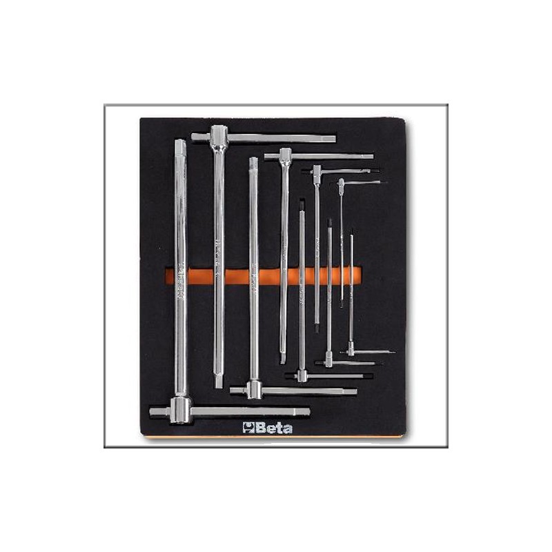 Набор Т-образных ключей в ложементе 9 предметов - Beta M69