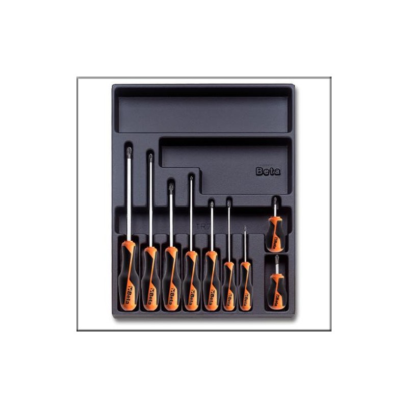 Набор отверток в ложементе 9 предметов - Beta Т168