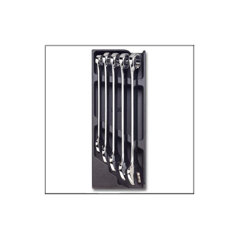 Набор комбинированных ключей в ложементе 5 предметов - Beta Т19