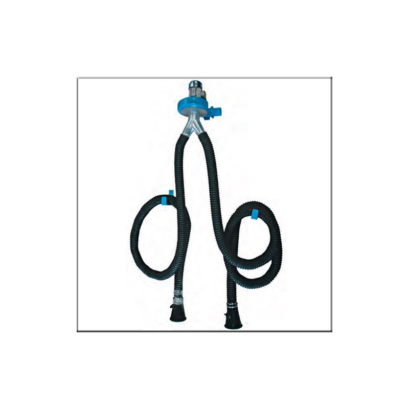 Filcar ECOARG2-75/5M - Двойная настенная вытяжка выхлопных газов со шлангом 5 метров