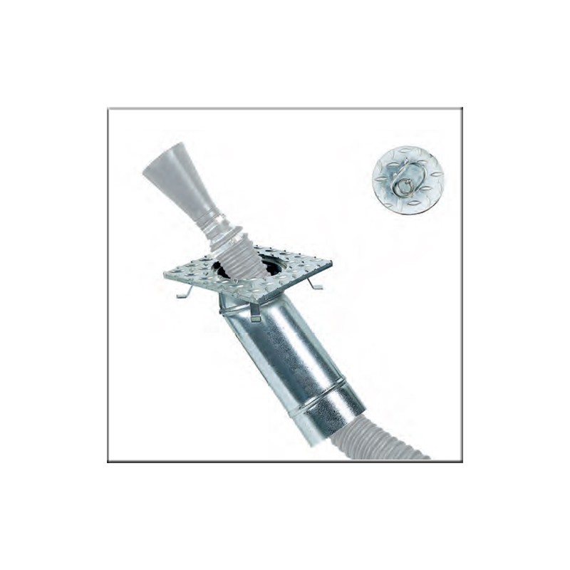 Filcar PZS-140 - Напольная вытяжная скважина для подключения внутренних шлангов из оцинкованной листовой стали