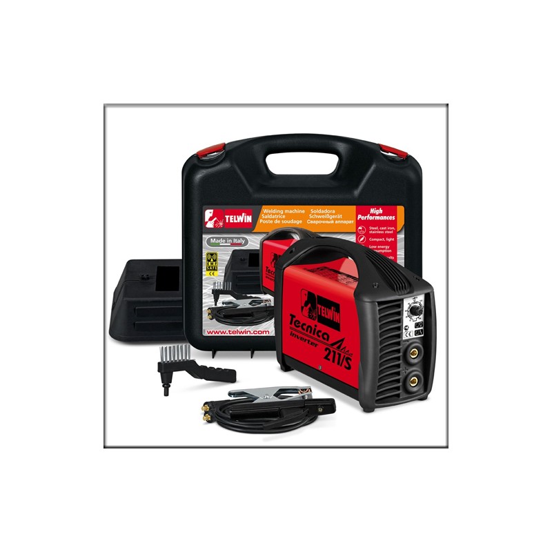 Telwin Tecnica 211/S - Сварочный инвертор с аксессуарами