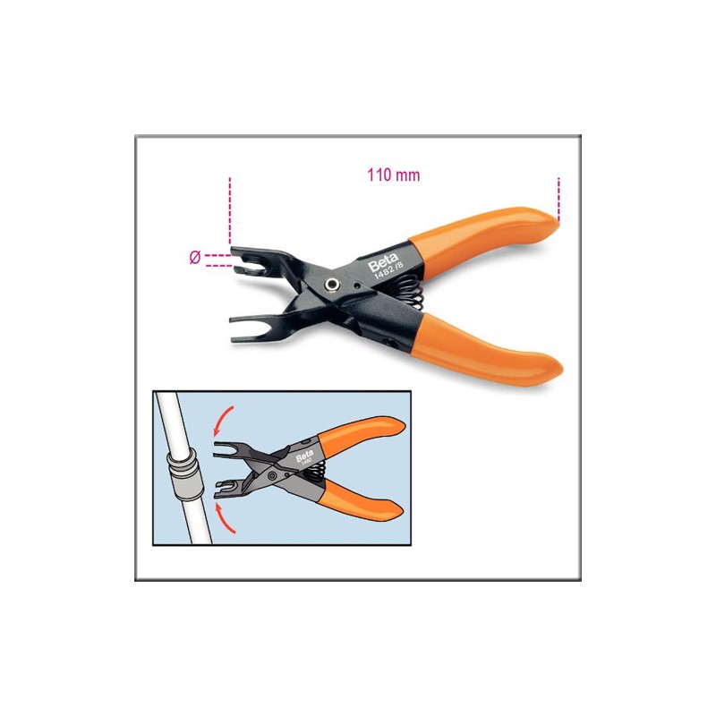 Клещи для быстрого соединения топливных трубопроводов 10 мм - Beta 1482/10