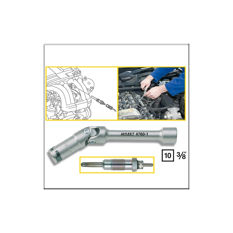 Hazet 4760-1 - Ключи для свечей накаливания 12 мм