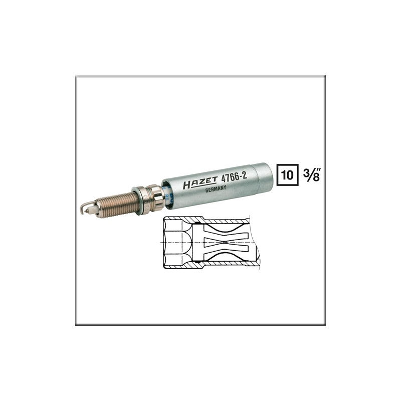 Hazet 4766-2 - Ключ для свечей зажигания 14 мм