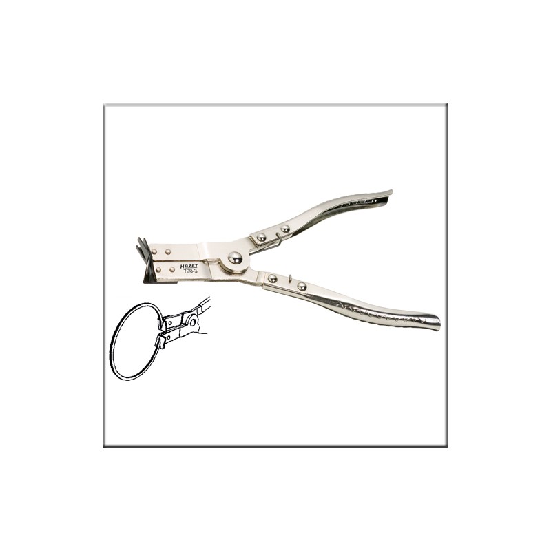 Hazet 790-3 - Клещи для поршневых колец с призматическим фиксатором для надежного захвата 60 – 120 мм