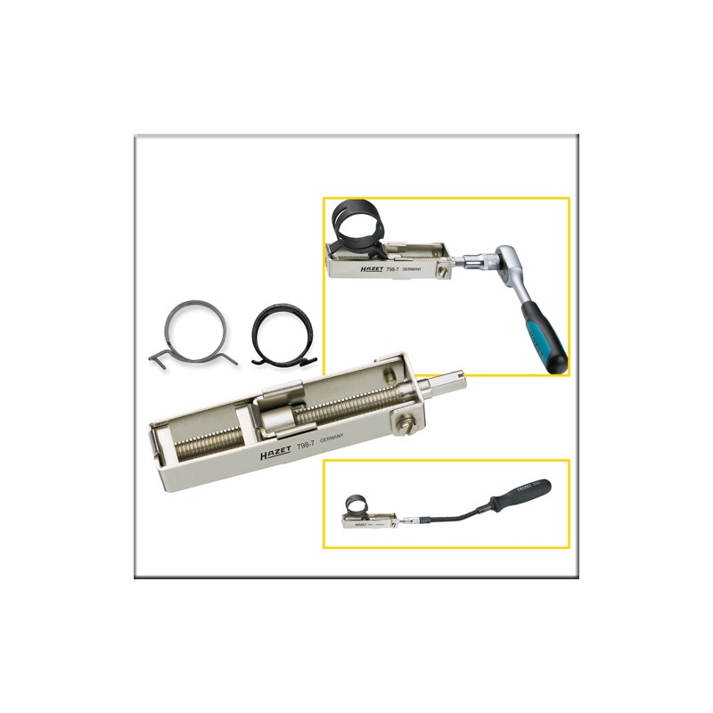 Hazet 798-7 - Клещи для самозажимных пружинных и компактных хомутов