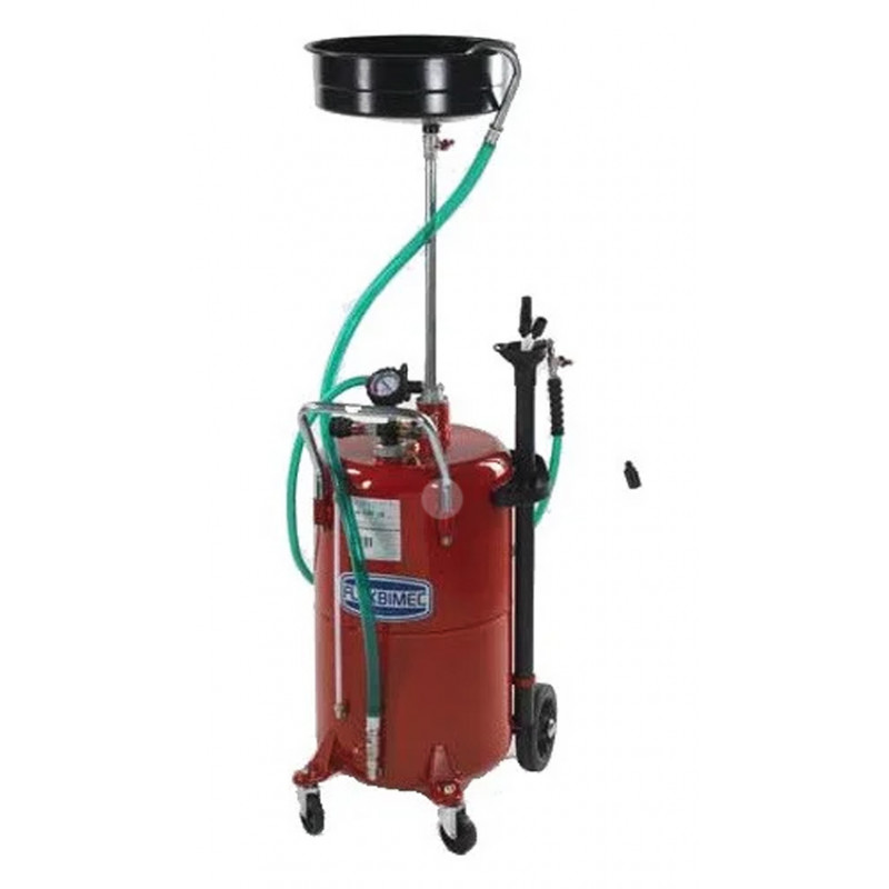 Комбинированная установка для замены масла емкостью 80л.и стальным сливом для масла 10л.