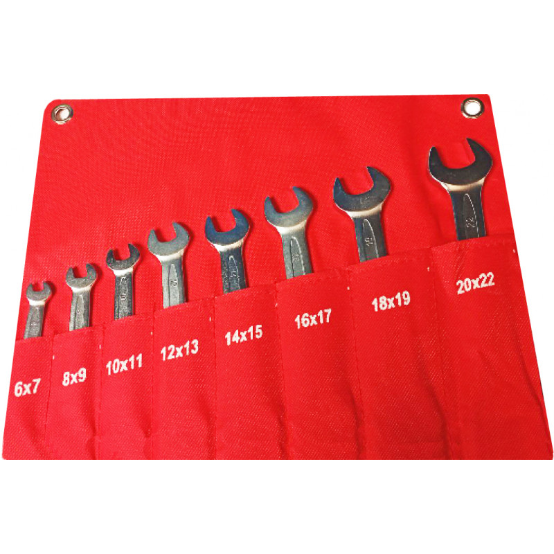 Набор ключей рожковых 8 предметов 6-22 мм NTK008 6-22