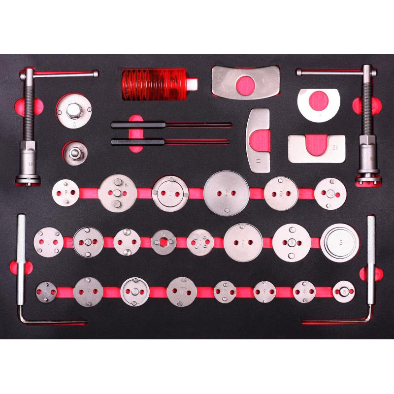 Приспособления для поршня тормозного цилиндра ShiningBerg в ложементе 35 ед. (11714)