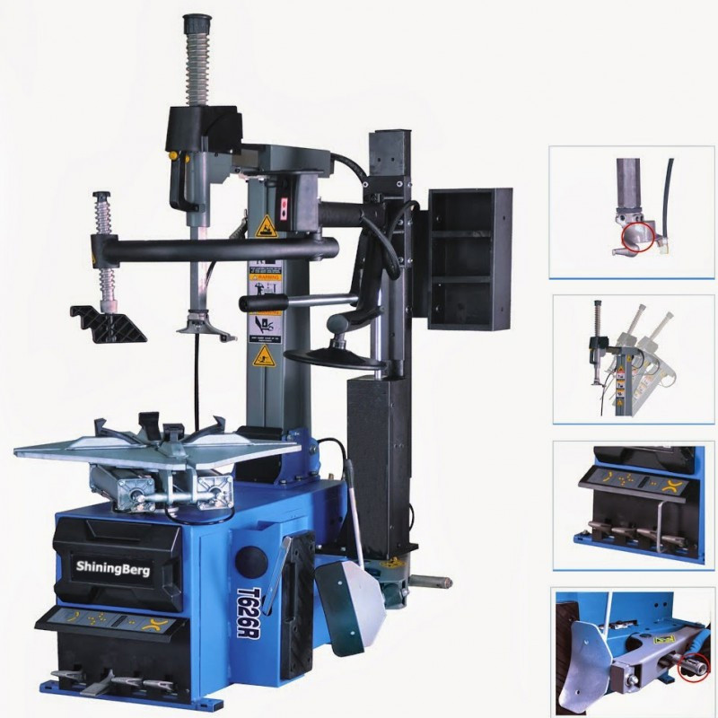 Шиномонтажный станок с третьей рукой,двухскоростной 380V10-26" ShiningBerg T626R