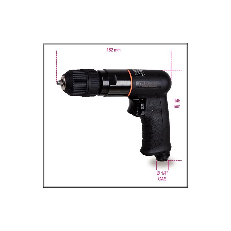 Beta 1931CD10 - Дрель пневматическая реверсивная 1800 об/мин