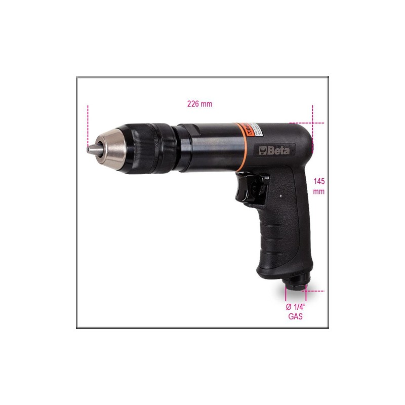 Beta 1931CD13 - Дрель пневматическая реверсивная 800 об/мин