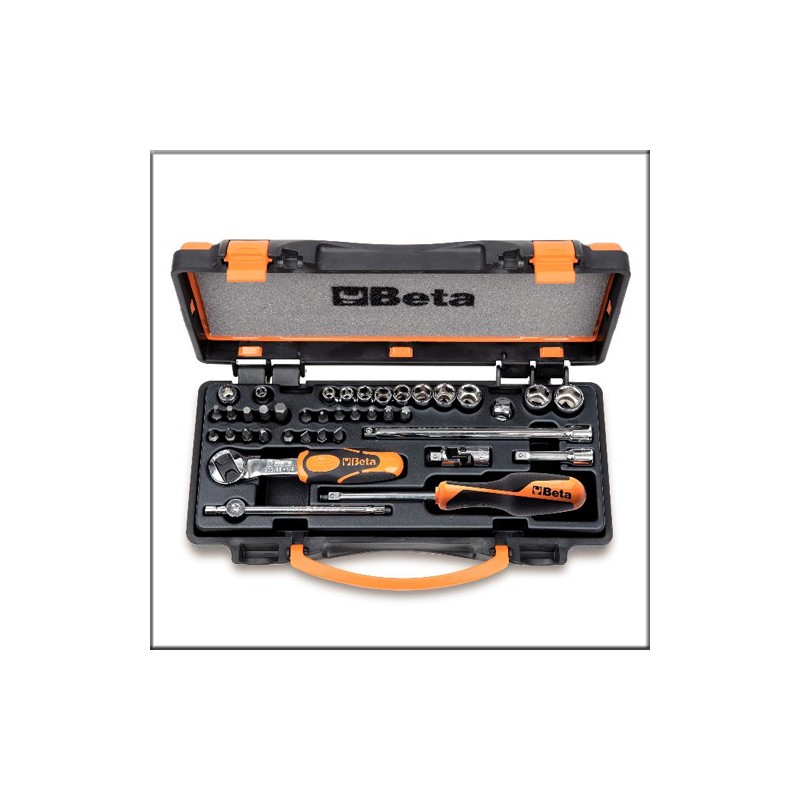 Набор из 11-ти торцовых шестигранных головок, 20-ти бит и 8-ми принадлежностей в металлическом кейсе - Beta 900/C11