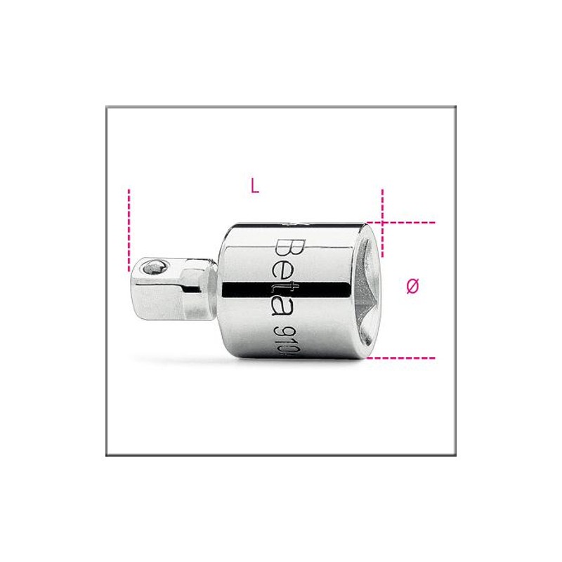 Адаптер с 3/8 на 1/4 дюйма для применения с торцовыми головками - Beta 910/15