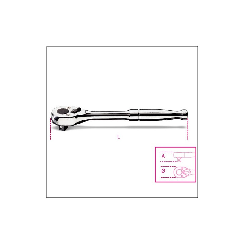 Трещотка реверсивная, с металлической ручкой - Beta 910M/55