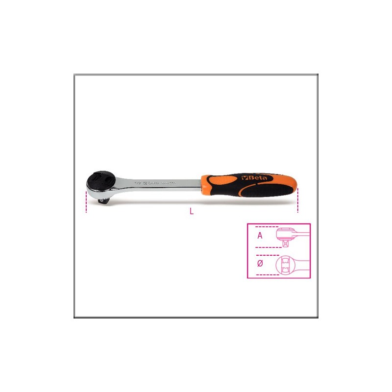 Трещотка реверсивная, 48 зубьев - Beta 920/55Q