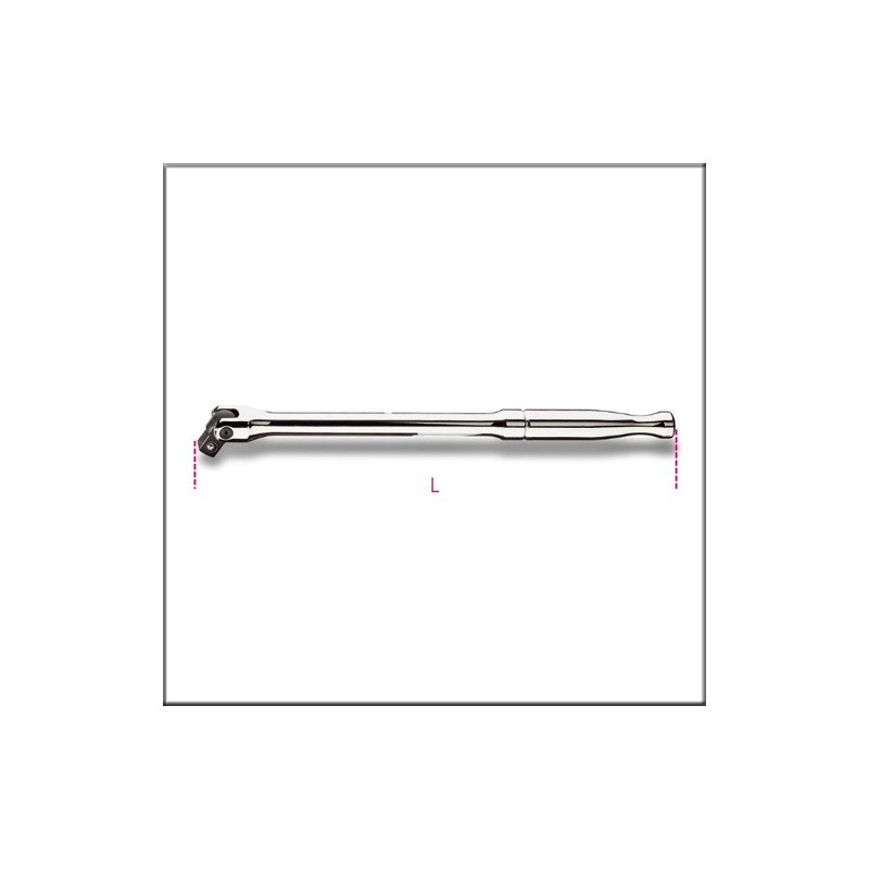 Вороток для головок, с шарниром, с металлической ручкой - Beta 920M/35