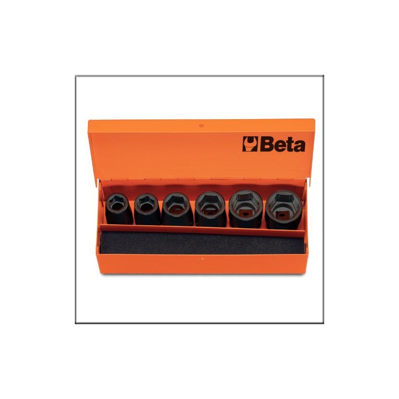 Набор из 6-ти ударных головок стандартной серии, в железном кейсе - Beta 720/C6