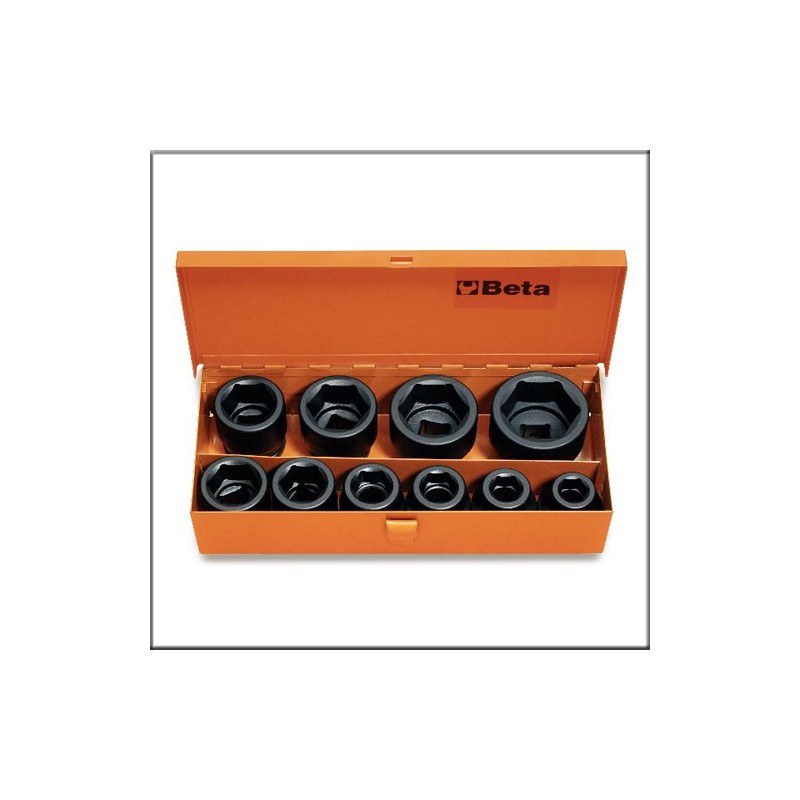 Набор из 10-ти ударных головок стандартной серии, в железном кейсе - Beta 728/C10